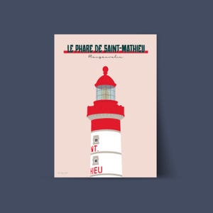 Illustration of the Saint-Mathieu Lighthouse – The alliance of heritage and the sea