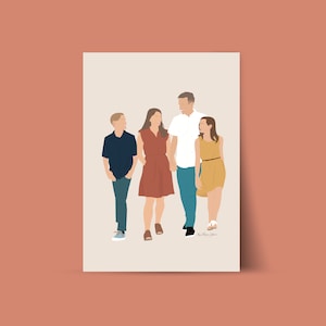 Personalized illustration, personalized portrait, personalized gift