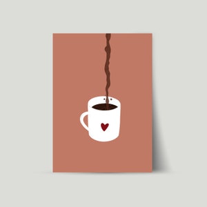 Coffee lovers illustration
