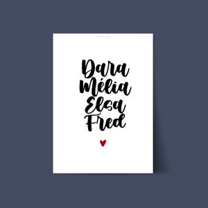 Personalized first name poster