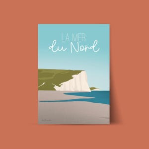 Illustration Cliffs and North Sea