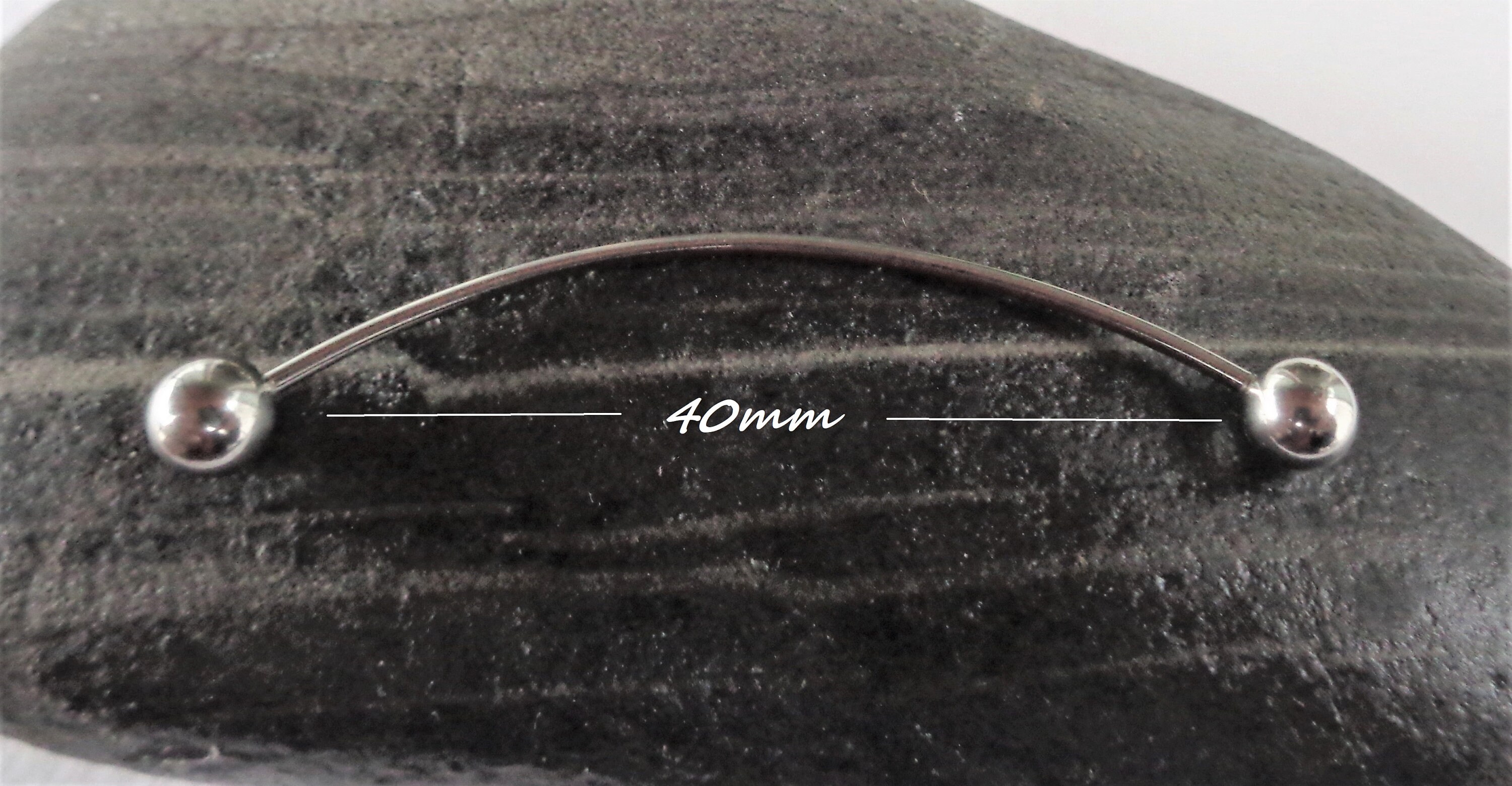 Industrial Curved Barbell 18g Piercing Jewelry 316L Surgical Etsy