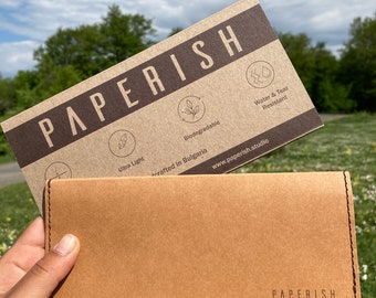 Eco-Friendly Paper Wallet: Vegan Clutch, Sustainable Minimalist Design