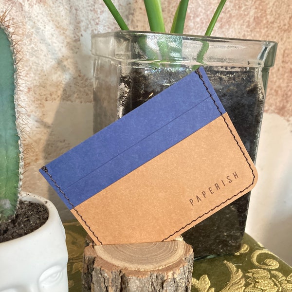 Sustainable Paper Cardholder, Eco-friendly Wallet, Simple ID Holder, Slim Cardholder, Card Pockets, Backpack Cardholder, Minimalist, Vegan