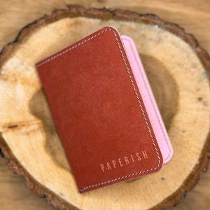 Minimalistische BiFold-portemonnee Superdunne kaarthouder van innovatief papier Duurzaam stijlvol Milieuvriendelijk cadeau voor haar Veganistische documenthouder