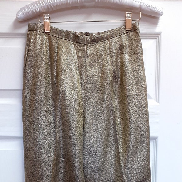 1950's Gold Lame' Capri Pants