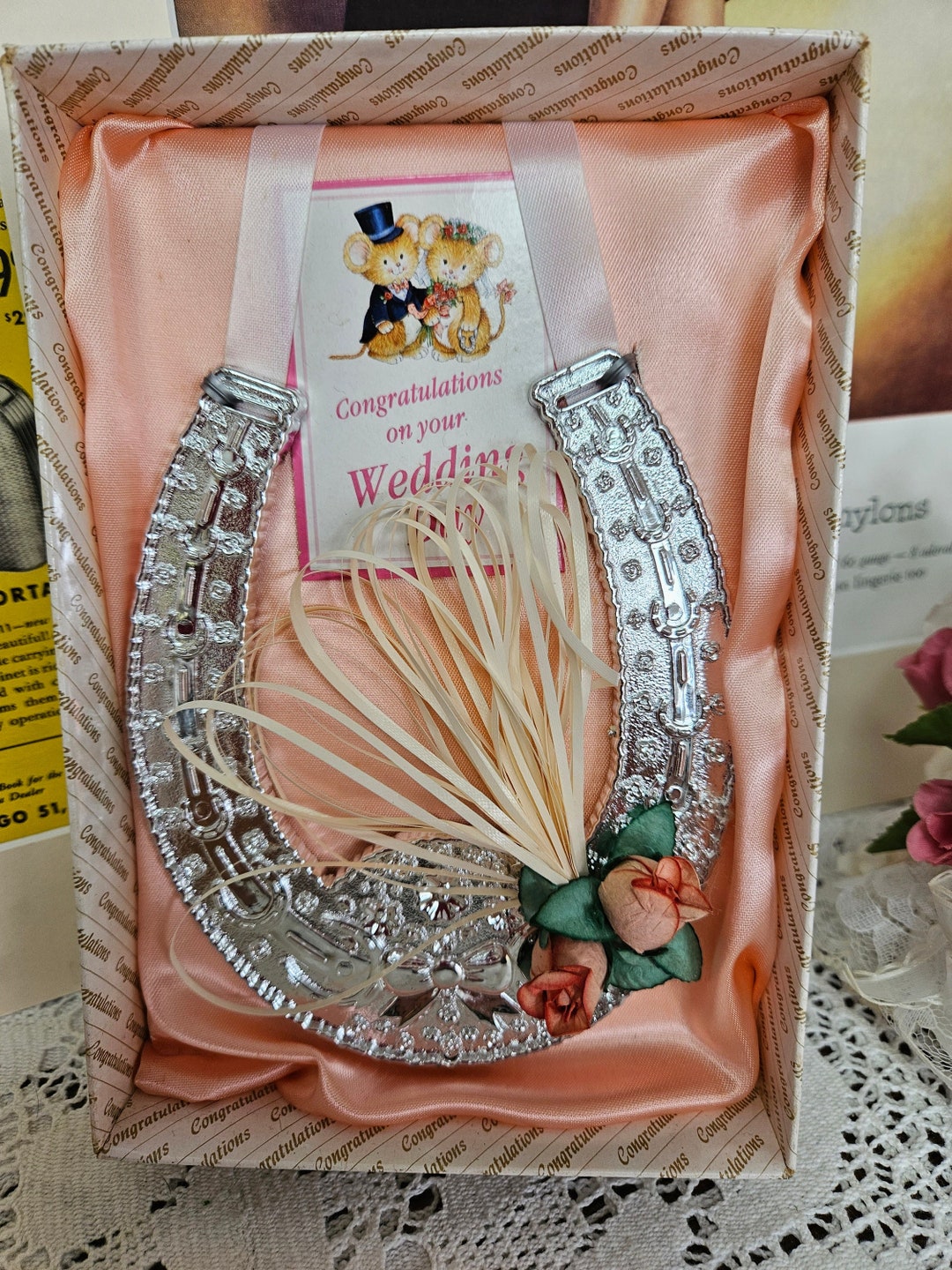 Vintage Brides Lucky Horseshoe Keepsake Etsy UK