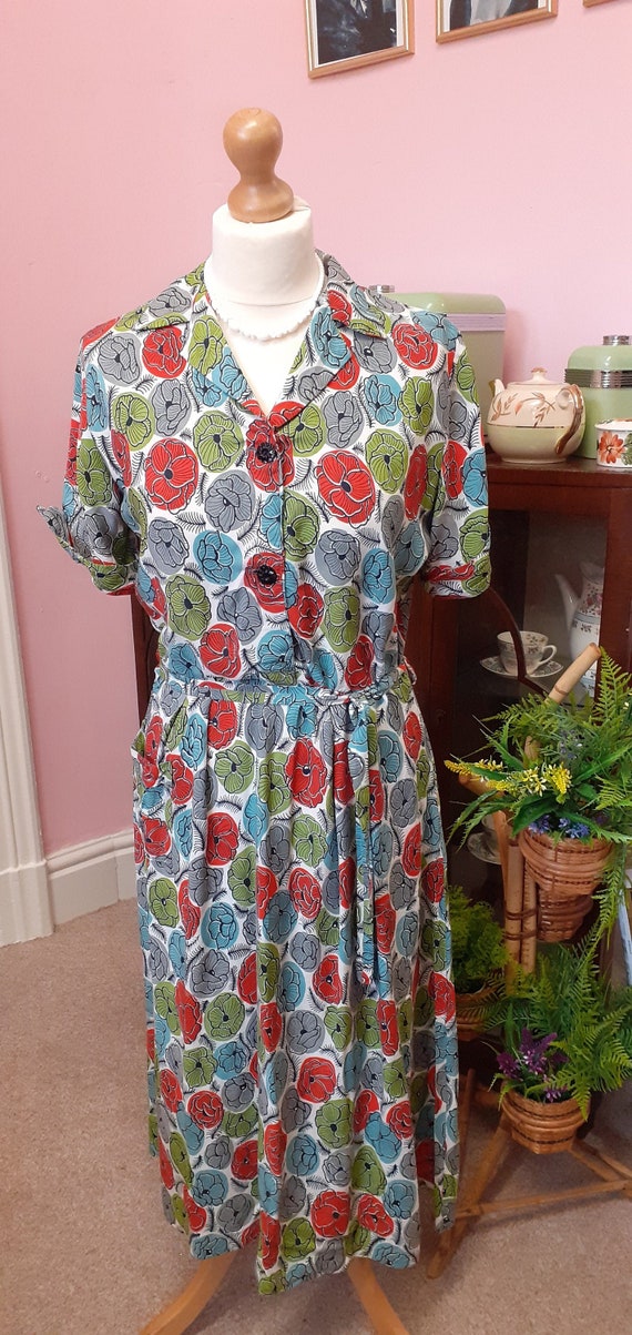 1950's deadstock day dress