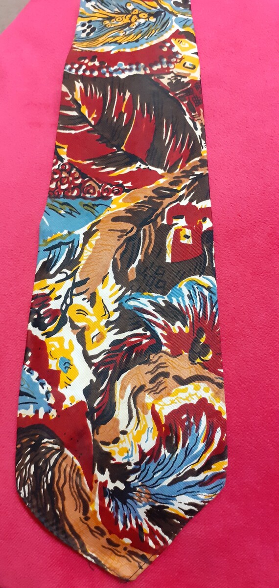 1940'S SILK TIE