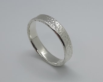 Sterling Silber Ring, Ehering, Handgemachter Einzigartiger Schmuck