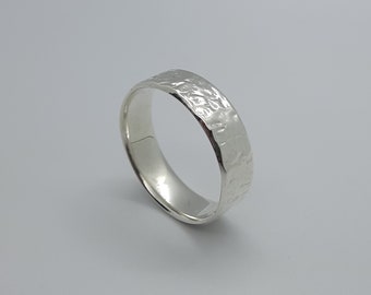 Sterling Silber Ring, Ehering, Handgemachter Einzigartiger Schmuck