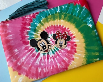 Tie Dye Bag with Disney Patches