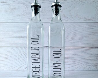 Oil Bottles with custom label