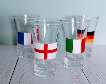 Shot Glass with National Flag