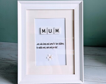 Mum Scrabble Frame