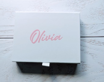 Personalised White Gift Card Presentation Box
