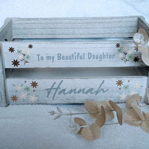 Personalised Shabby Chic Wooden Crate