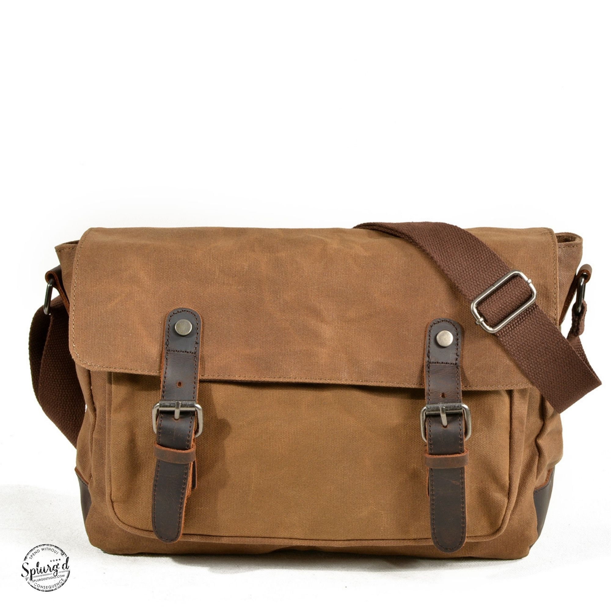 General All purpose Principe Canvas Messenger Bag fits 13, 13.3, 14 inch  bags [Unisex Design]