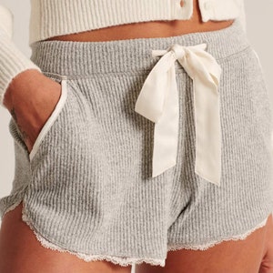 Sleep/ Loungewear short bottom . Cozy comfortable, super-soft brushed rib fabric