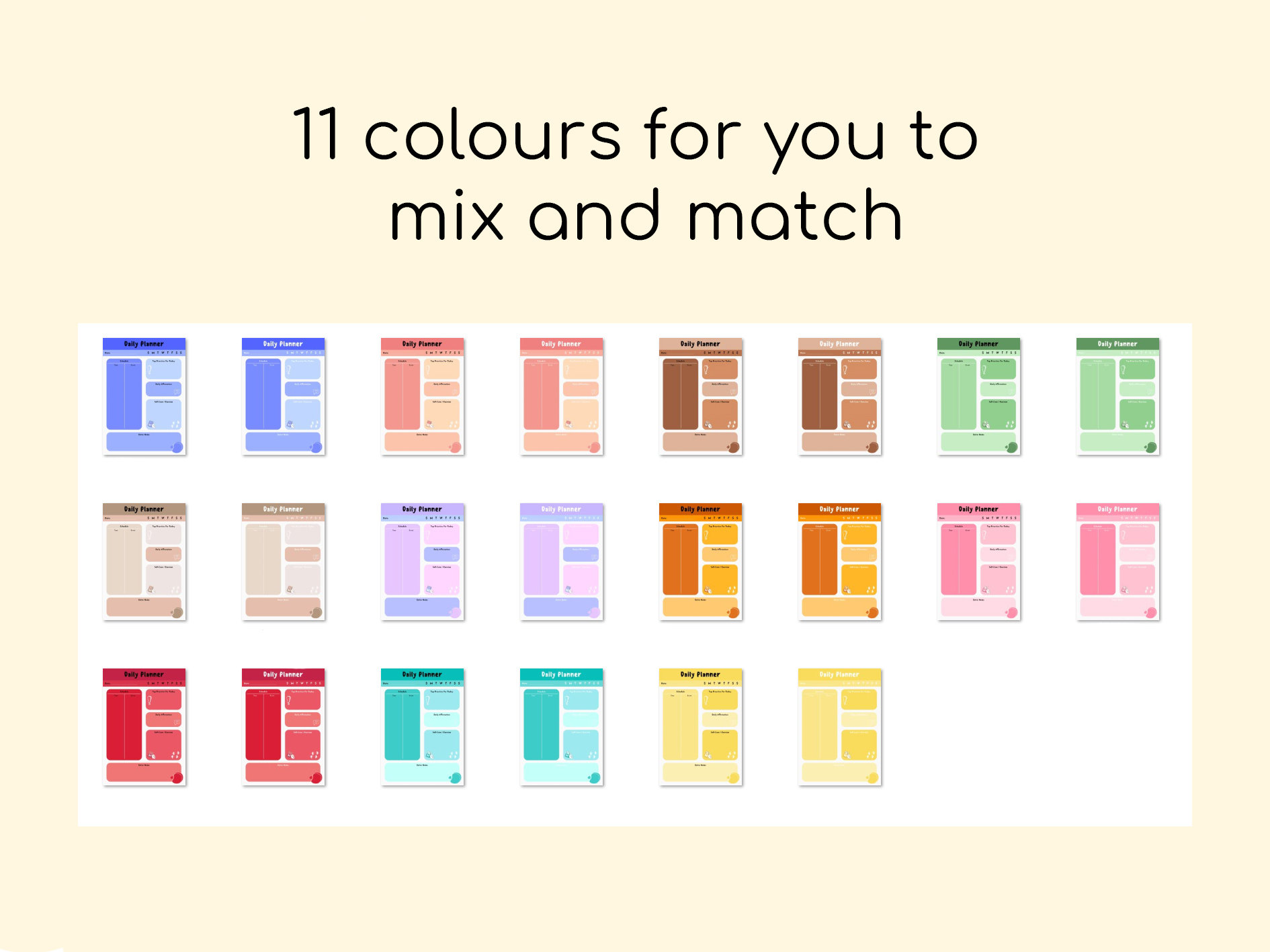 DAILY PLANNER WITH TO DO LIST visual data 5