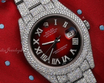 rolex with red face