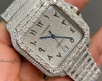VVS1 D Color Moissanites Studded Iced 