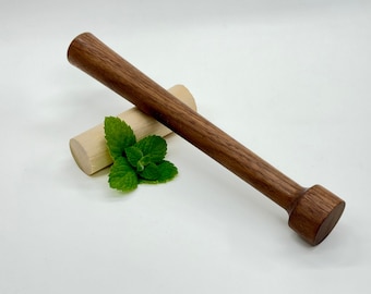 Unique Handmade Walnut Cocktail Muddler for Home Bartenders
