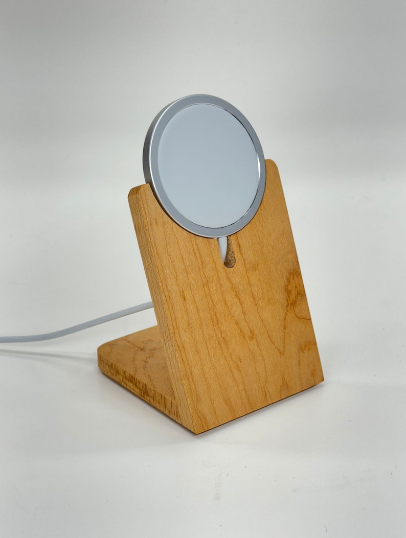 Maple MagSafe Stand Display Phone Holder Wood Handmade
