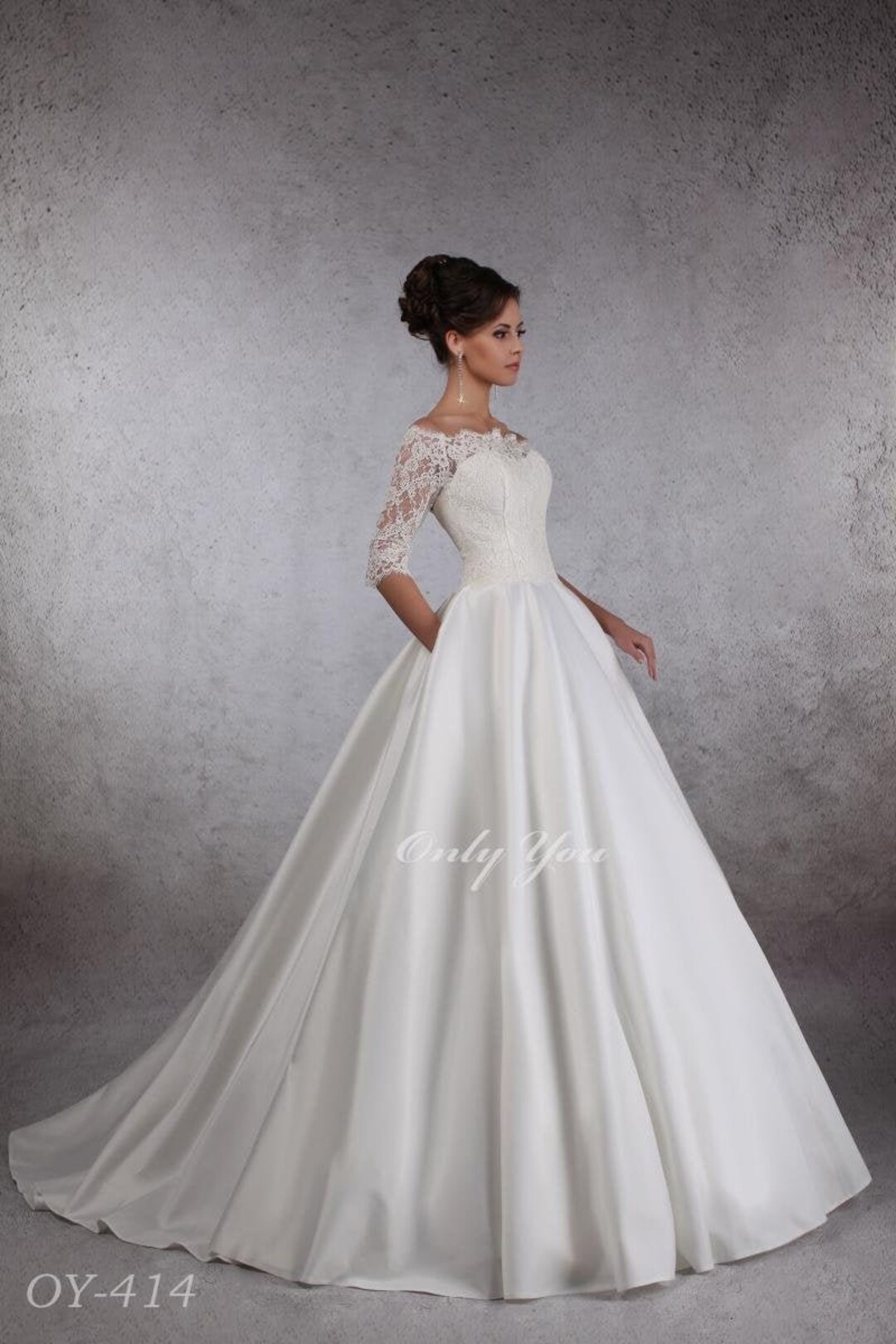 White Sheer Overlay Wedding Dress Corset Bodice Wedding Dress Etsy