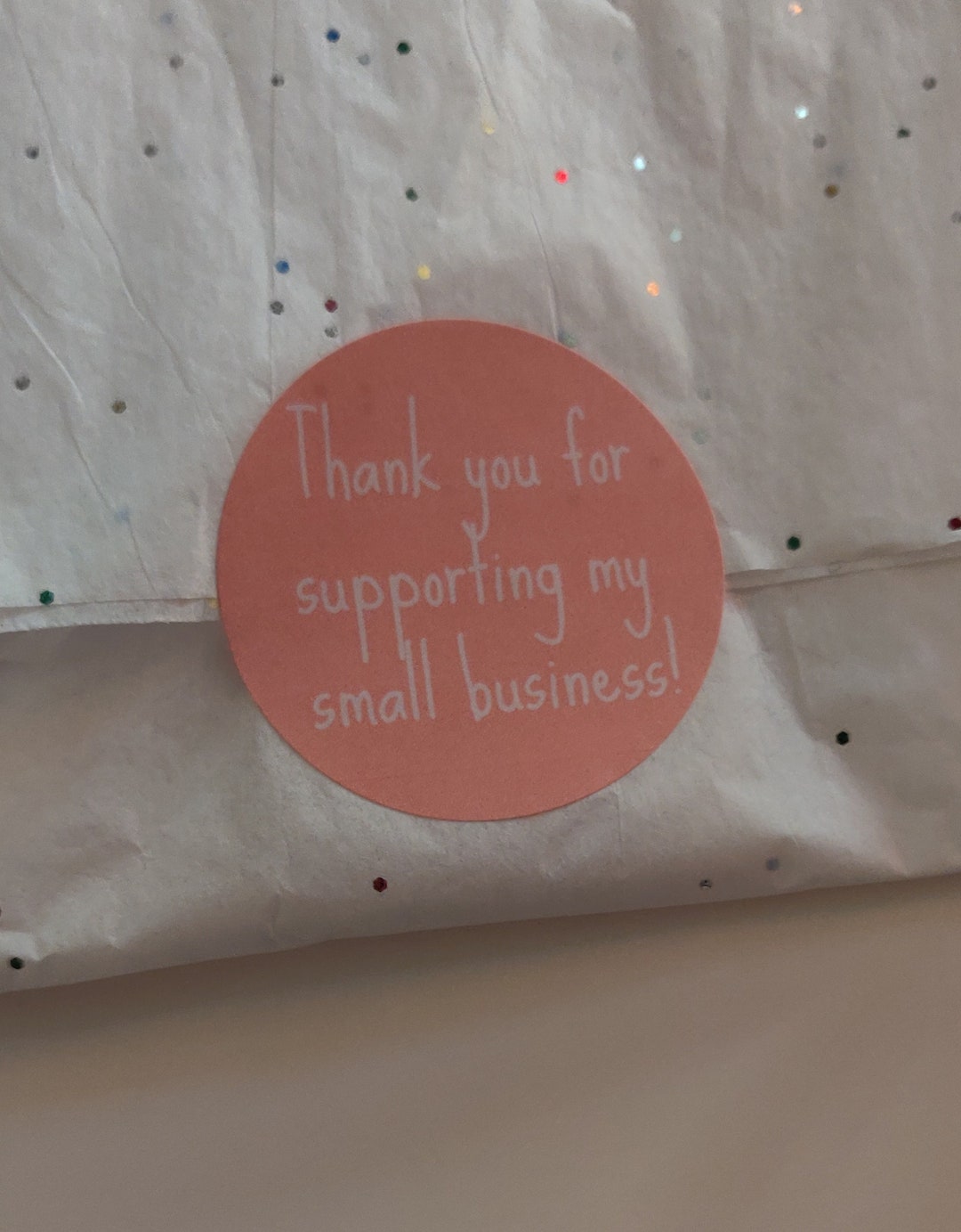 Small Business Labels, Thank You for Supporting My Small Business