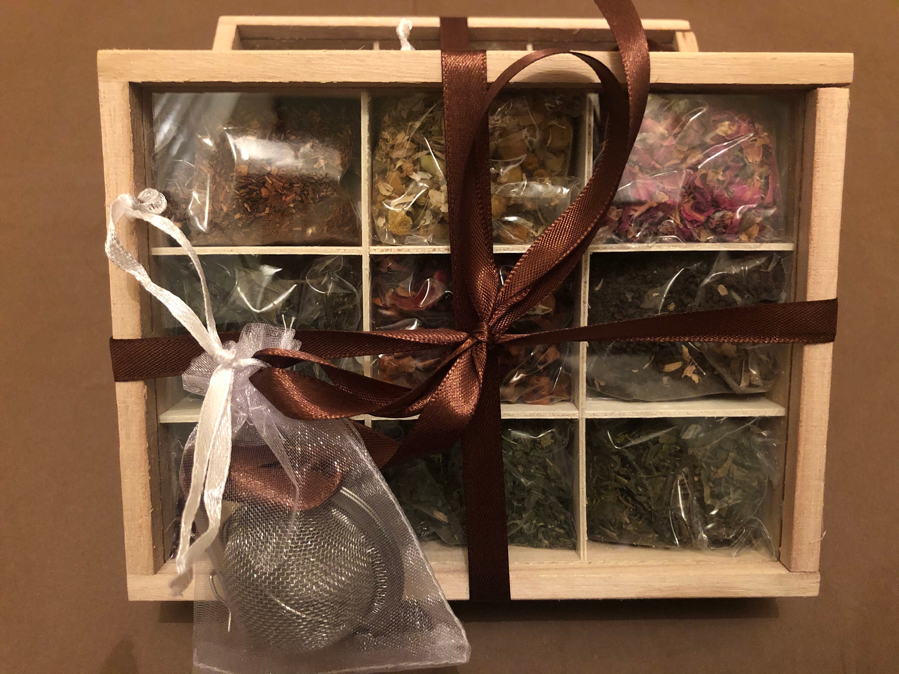 Herbal Tea Box Set and Infuser Gift Set Tea Tasting Set Etsy