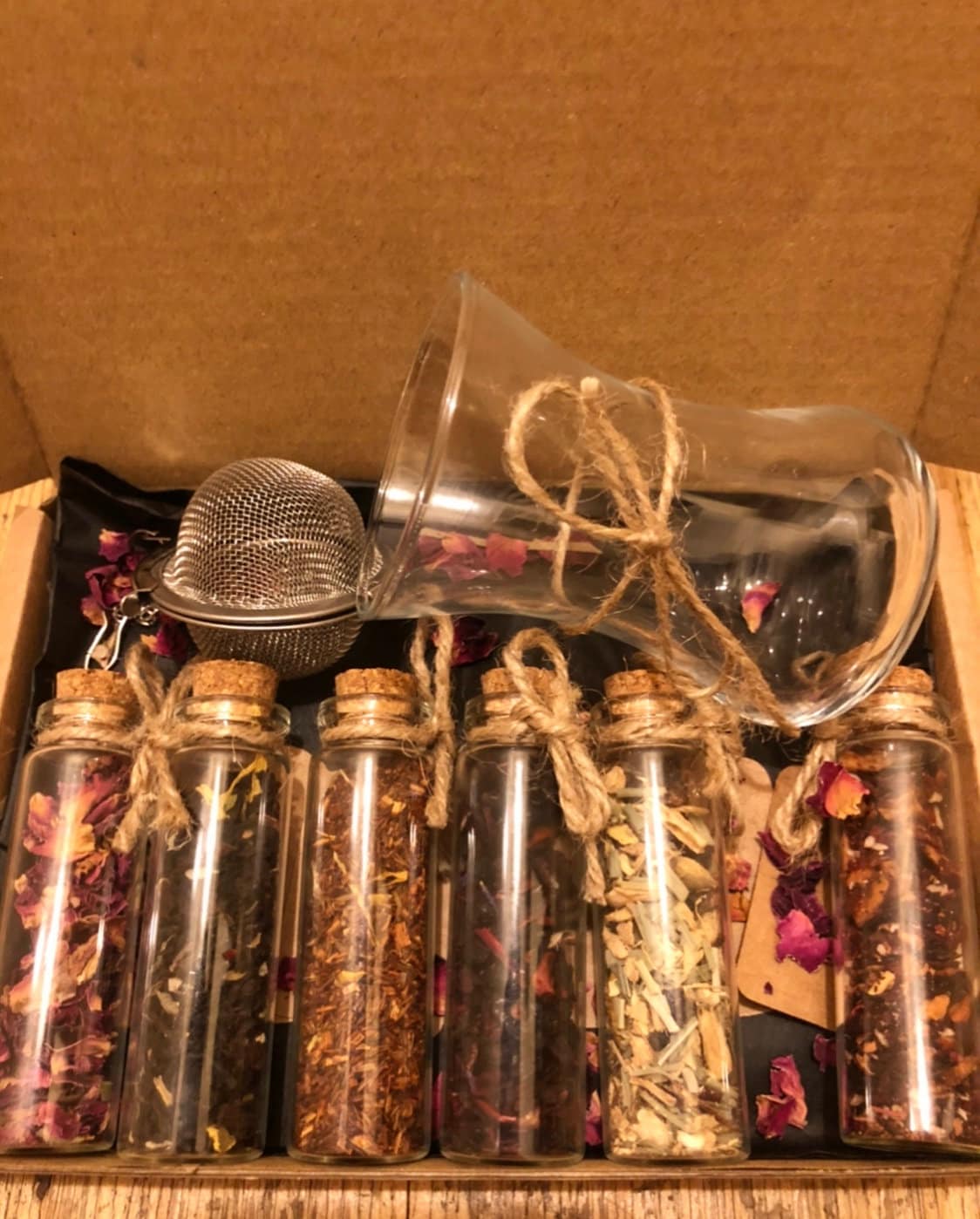 Tea Tasting Set Tea Sampler Set Tea box Set Herbal Tea Gift Etsy