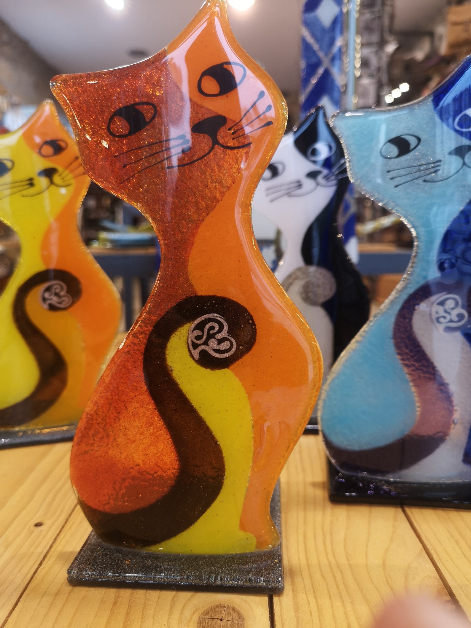 Fused Glass Cat // Fusing Glass Cat Etsy