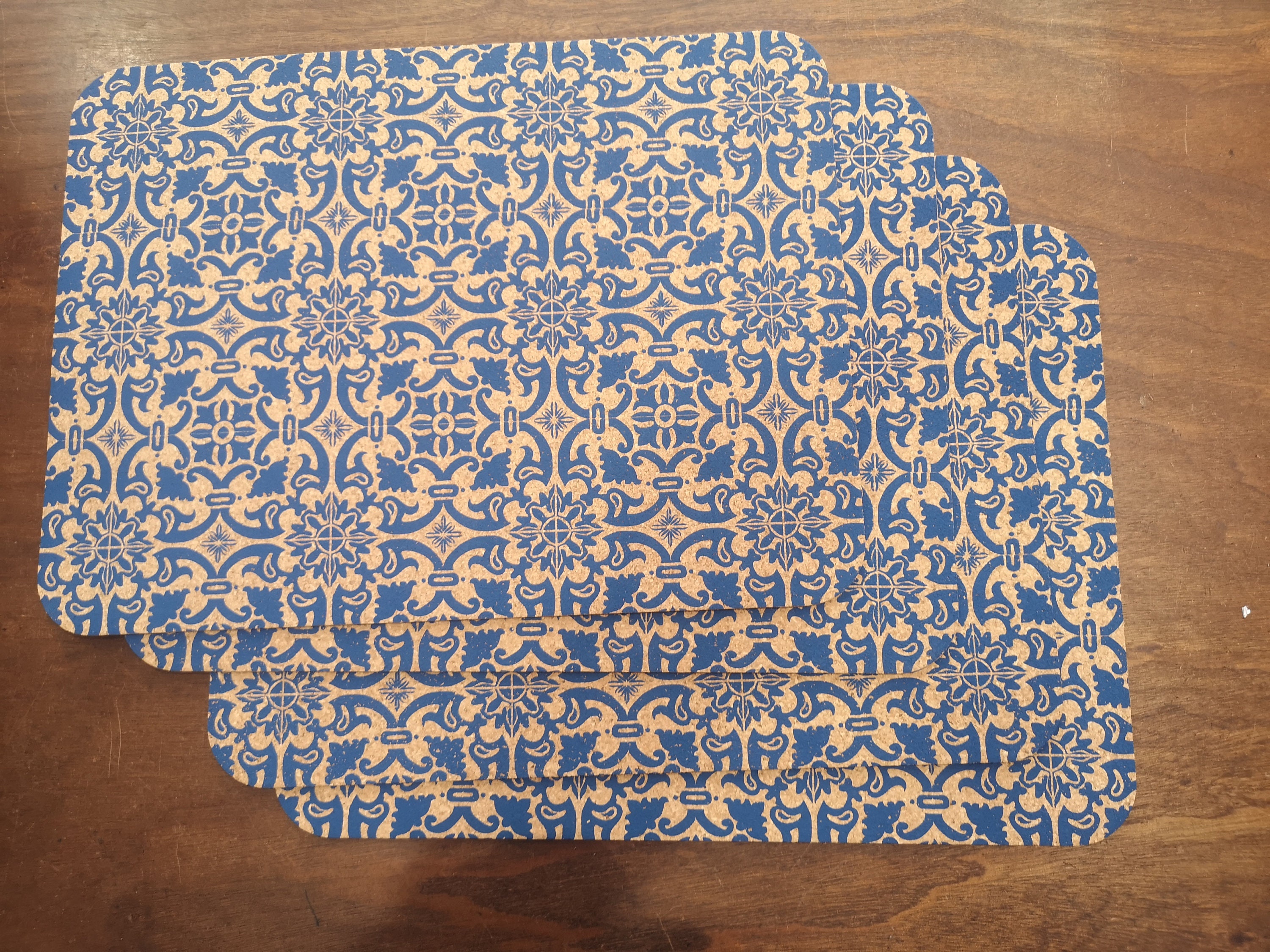 Set of 4 Cork Placemats //table Dinning Mats Etsy Australia