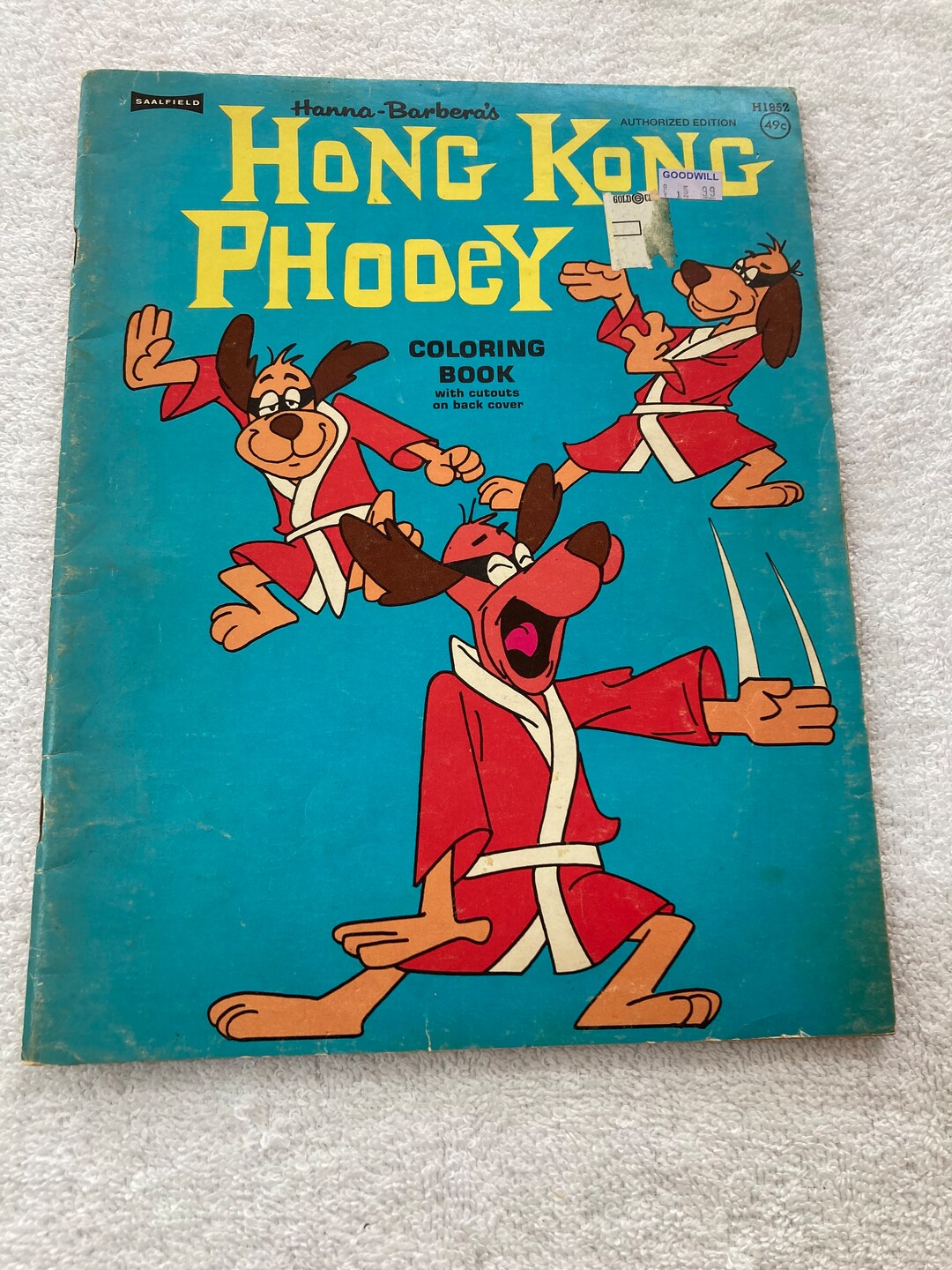 Hong Kong Phooey Coloring Book 1975 Etsy