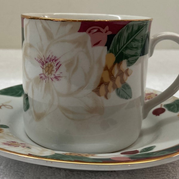 Magnolia Cup Saucer Etsy