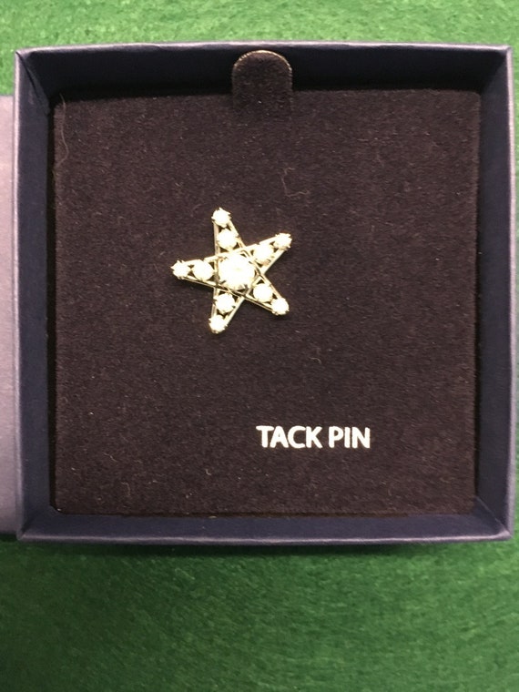 Swarovski Crystal Star Tack Pin - image 3