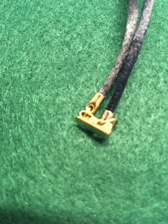 Swarovski Crystal Gold Tone Weave Purse Necklace … - image 2
