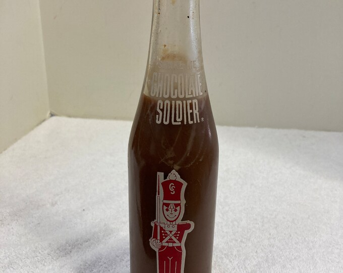 Vintage Chocolate Soldier Drink Bottle Etsy