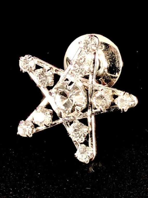 Swarovski Crystal Star Tack Pin - image 1