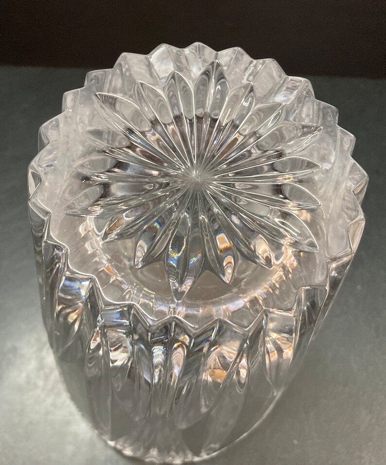 Tall Crystal Vase Etsy