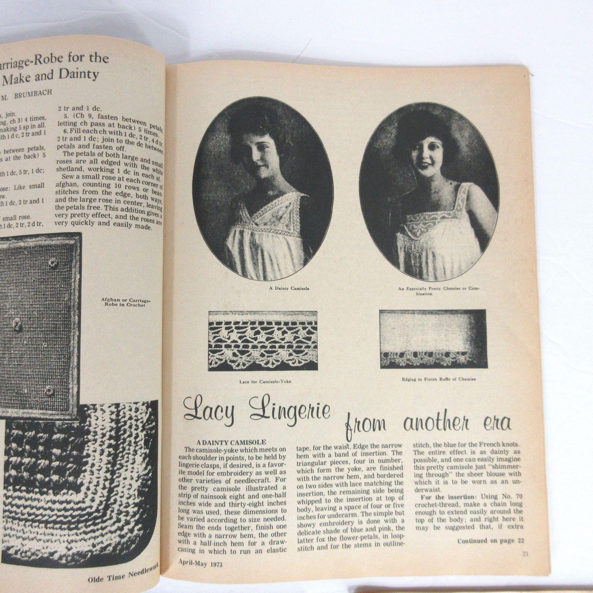 Vintage OLDE TIME NEEDLEWORK Magazine Lot of 5 1973 Patterns Etsy