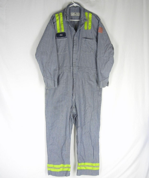 vtg RED KAP Men’s Deim Herringbone Coveralls Work