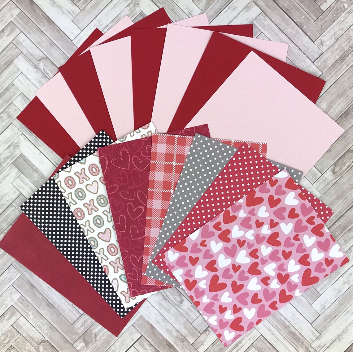 Valentine Card Making Kit for Adults DIY Valentines Kit Etsy