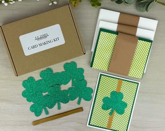 St Patricks Day Card Making for Adults to DIY St Pattys Greeting Cards: Beginner Craft Kit with Card Making Supplies to Make Your Own Cards