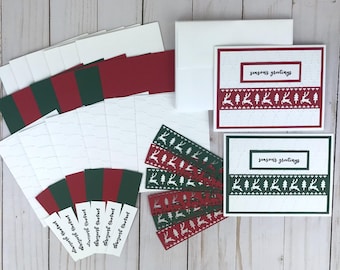 Holiday Card Making Kit for Adults, DIY Card Kit, Handmade Card Kit, Christmas Card Kit, Easy DIY Craft, Beginner Craft Kit, Make Your Own
