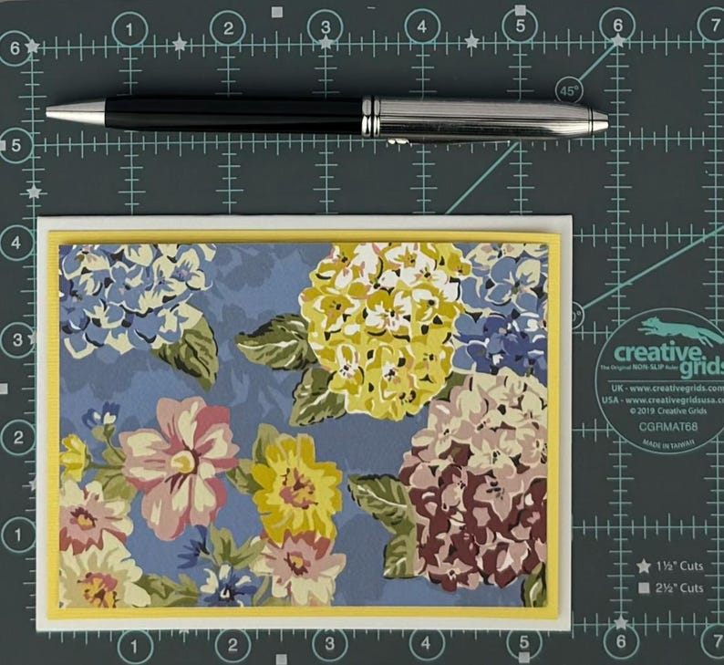 Hydrangea Flower Card Making Kit for Adults to DIY 6 Handmade A2 Cards ...