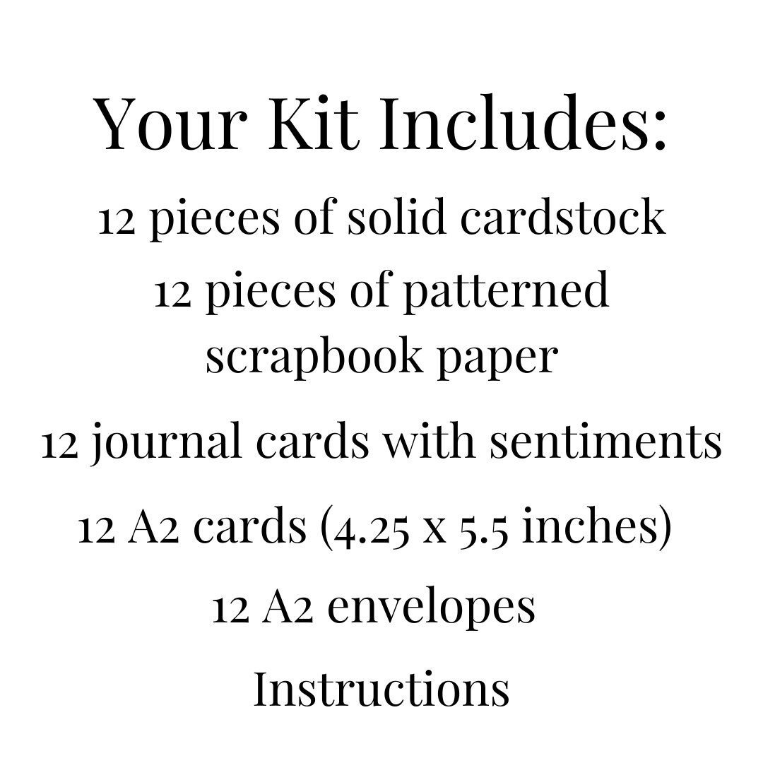 Birthday Card Making Kit Birthday Card Kits Beginner Craft Etsy