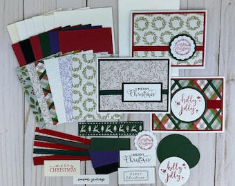 Christmas Card Kit DIY, Holiday Card Kit for Adults, Christmas Craft for Women, Card Kits to Make Your Own Cards, Holiday Craft Kit DIY Easy