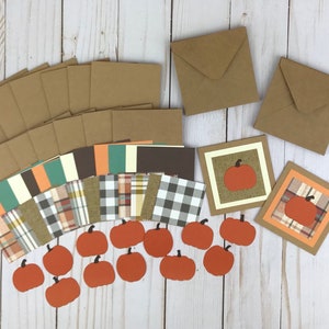 Mini Fall Card Kit, Thanksgiving Craft Kit, Card Making Kit for Adults, Easy DIY Crafts, Family Crafts Cards, Beginner Craft Kit for Women
